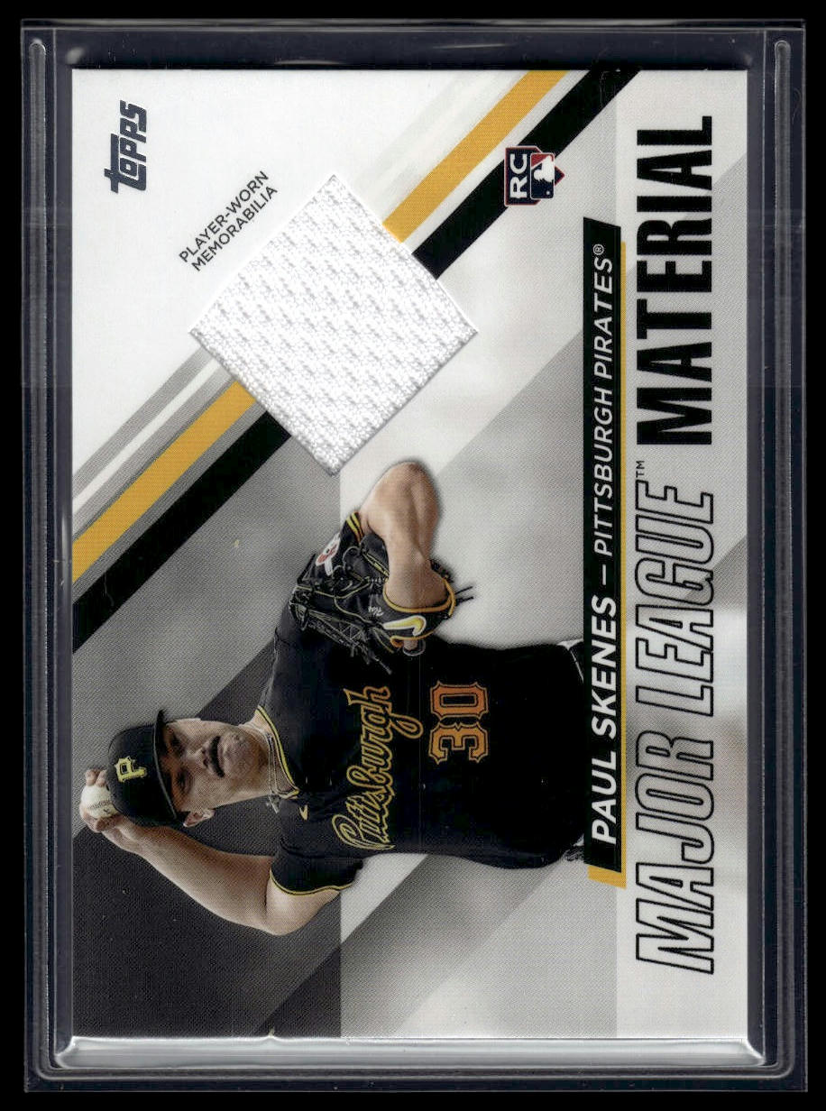 2025 Topps Series 1 #MLMU-PS Paul Skenes Major League Materials Relics