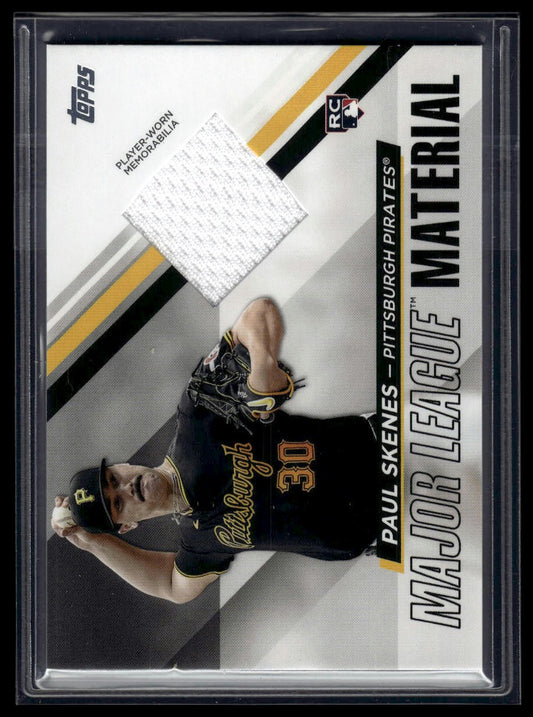 2025 Topps Series 1 #MLMU-PS Paul Skenes Major League Materials Relics