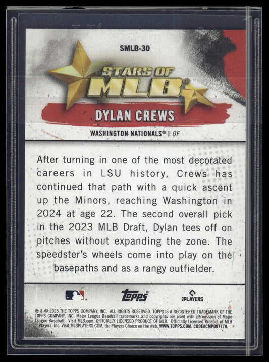 2025 Topps Series 1 #SMLB-30 Dylan Crews Stars of MLB