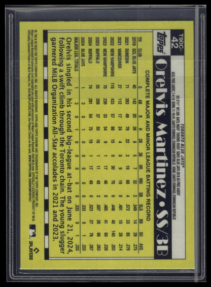 2025 Topps Orelvis Martinez 1990 Topps Baseball 35th Anniversary Chrome