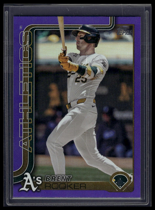 2025 Topps #129 Brent Rooker Purple Holo Foil #/250