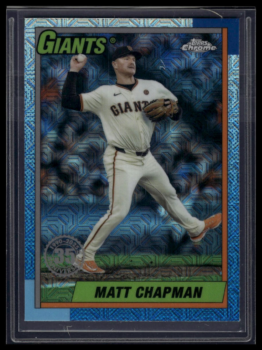 2025 Topps Matt Chapman 1990 Topps Baseball 35th Anniversary Chrome
