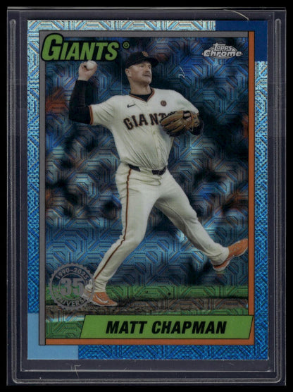 2025 Topps Matt Chapman 1990 Topps Baseball 35th Anniversary Chrome