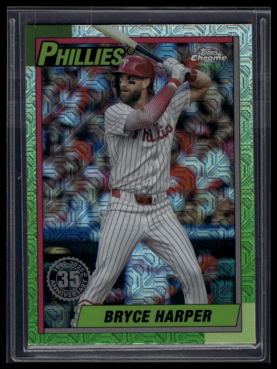 2025 Topps Bryce Harper 1990 Topps Baseball 35th Anniversary Chrome