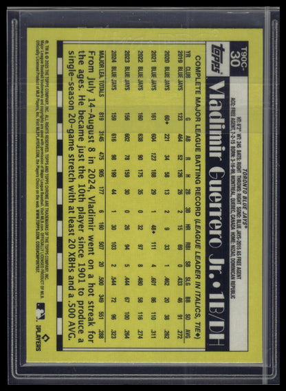 2025 Topps Vladimir Guerrero Jr. 1990 Topps Baseball 35th Anniversary Chrome