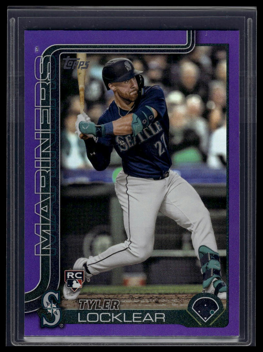 2025 Topps Series 1 #192 Tyler Locklear Purple Rainbow Foil #/250