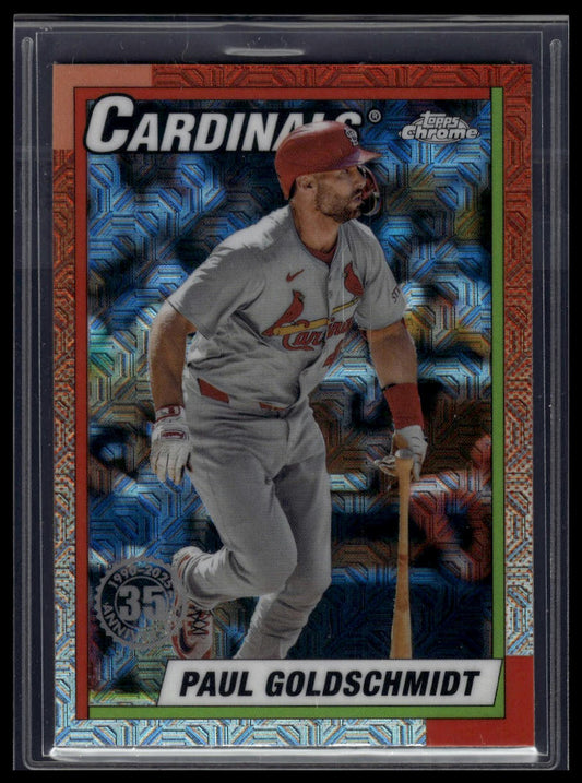 2025 Topps Series 1 Paul Goldschmidt 1990 Topps Baseball 35th Anniversary Chrome