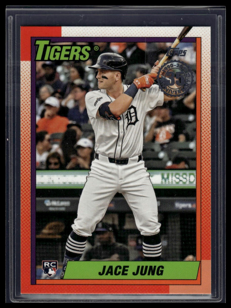 2025 Topps Series 1 Jace Jung 1990 Topps Baseball 35th Anniversary
