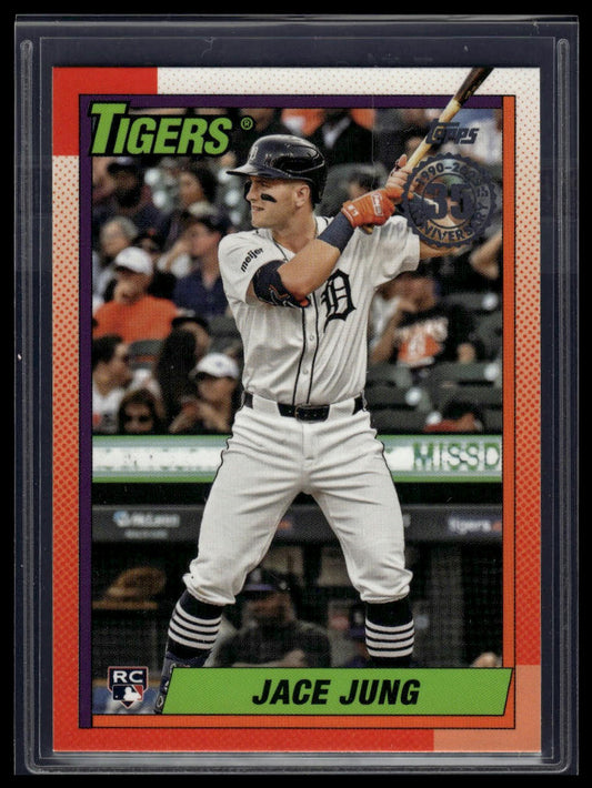 2025 Topps Series 1 Jace Jung 1990 Topps Baseball 35th Anniversary