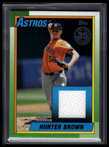 2025 Topps Hunter Brown 1990 Topps Baseball 35th Anniversary Relics (Series One)