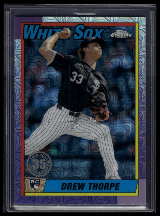 2025 Topps Drew Thorpe 1990 Topps Baseball 35th Anniversary Chrome