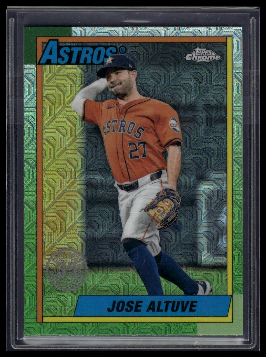 2025 Topps Jose Altuve 1990 Topps Baseball 35th Anniversary Chrome