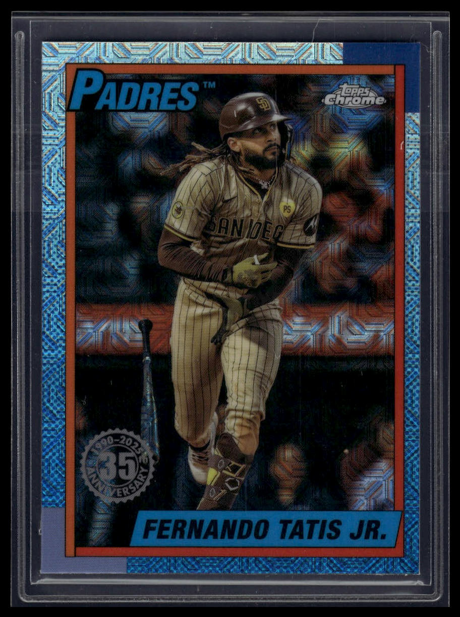2025 Topps Fernando Tatis Jr. 1990 Topps Baseball 35th Anniversary Chrome