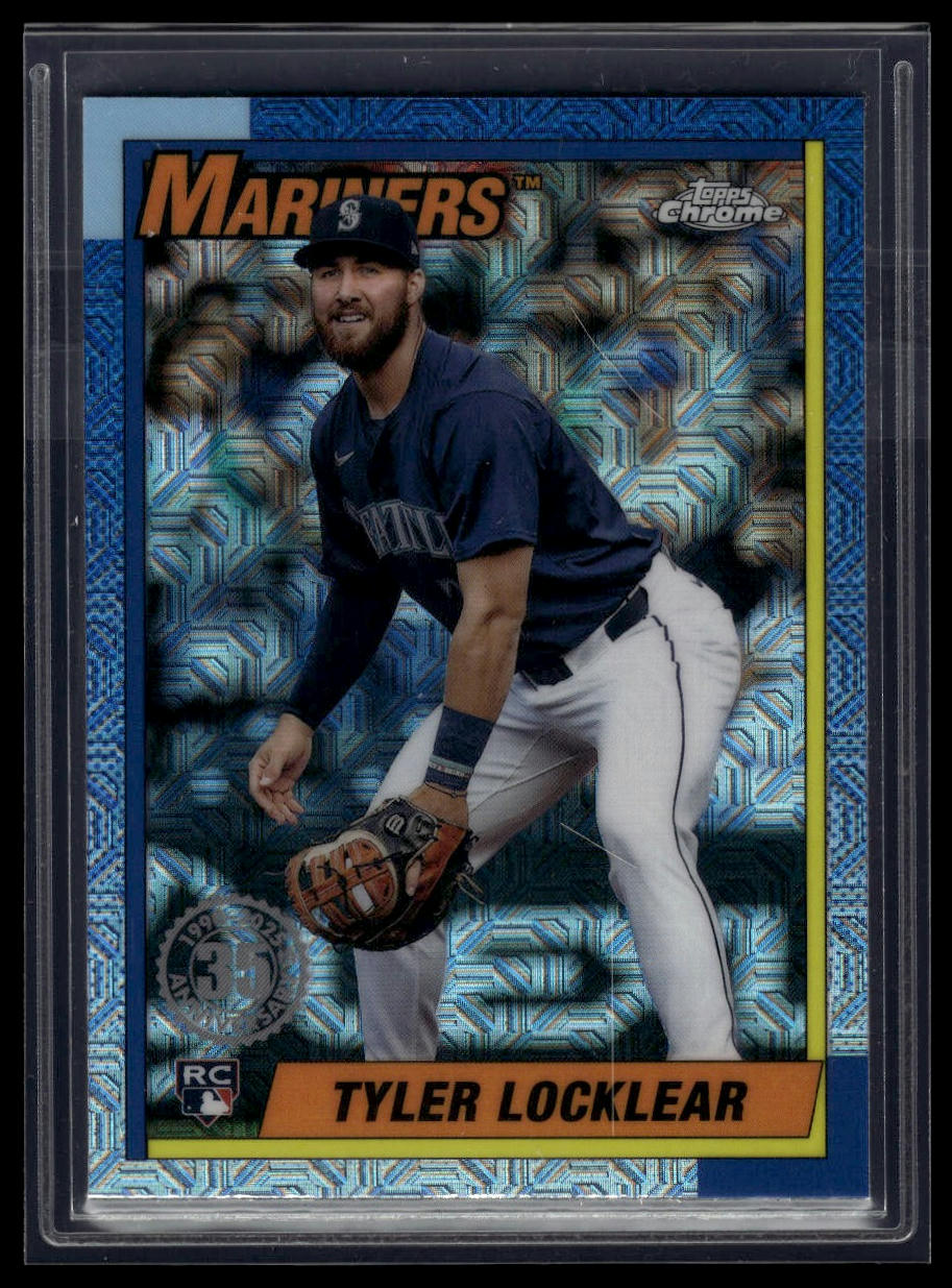 2025 Topps Series 1 Tyler Locklear 1990 Topps Baseball 35th Anniversary Chrome