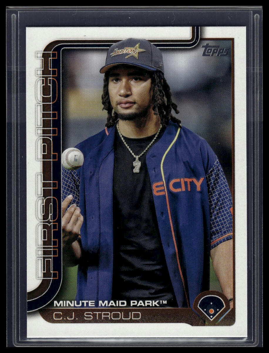 2025 Topps Series 1 #FP-10 C.J. Stroud First Pitch (Series One)