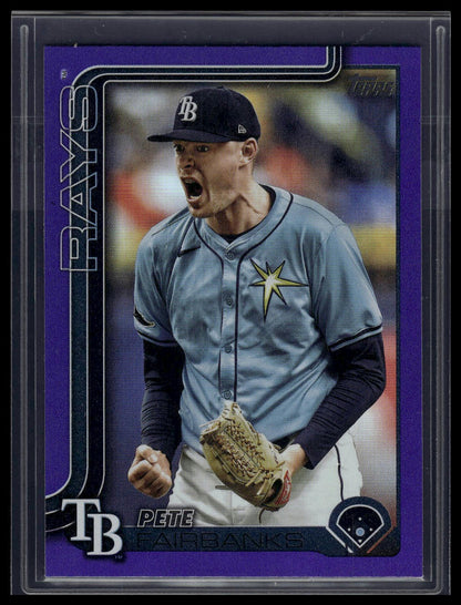 2025 Topps #198 Pete Fairbanks Purple Rainbow Foil #/250