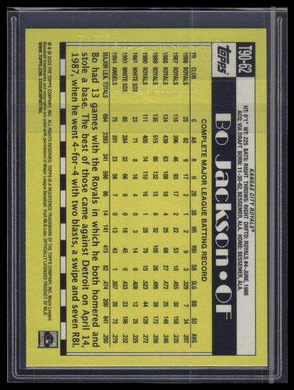 2025 Topps Bo Jackson 1990 Topps Baseball 35th Anniversary