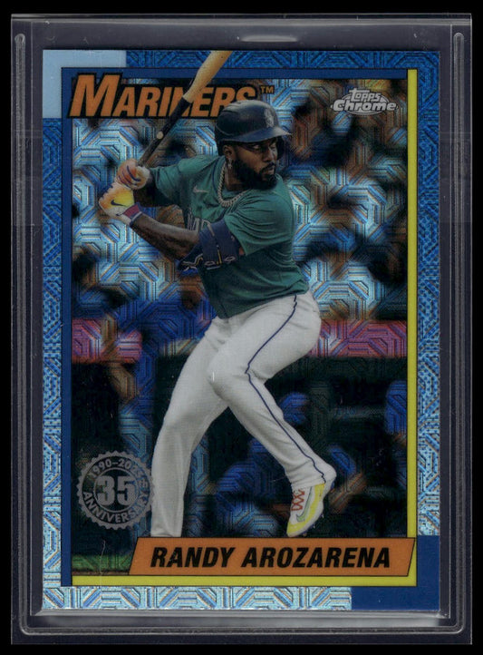 2025 Topps Randy Arozarena 1990 Topps Baseball 35th Anniversary Chrome