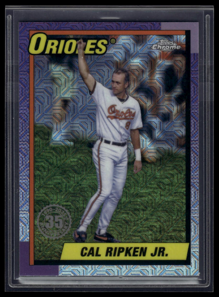 2025 Topps Series 1 Cal Ripken Jr. 1990 Topps Baseball 35th Anniversary Chrome