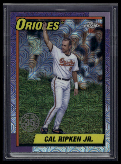 2025 Topps Series 1 Cal Ripken Jr. 1990 Topps Baseball 35th Anniversary Chrome