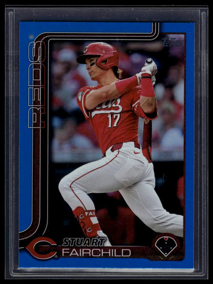 2025 Topps #608 Stuart Fairchild Blue Rainbow Foil #/150