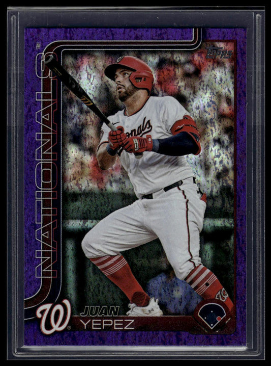 2025 Topps #679 Juan Yepez Purple Rainbow Foil #/250