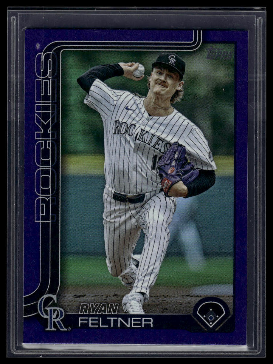 2025 Topps #444 Ryan Feltner Purple Rainbow Foil #/250