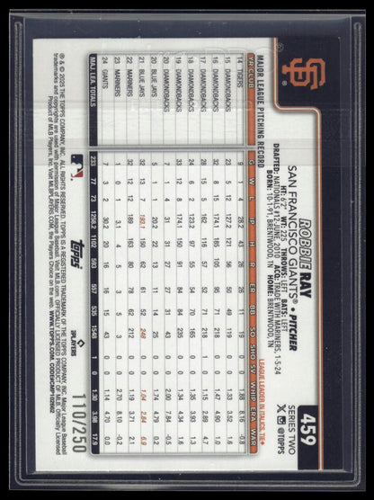 2025 Topps #459 Robbie Ray Purple Rainbow Foil #/250