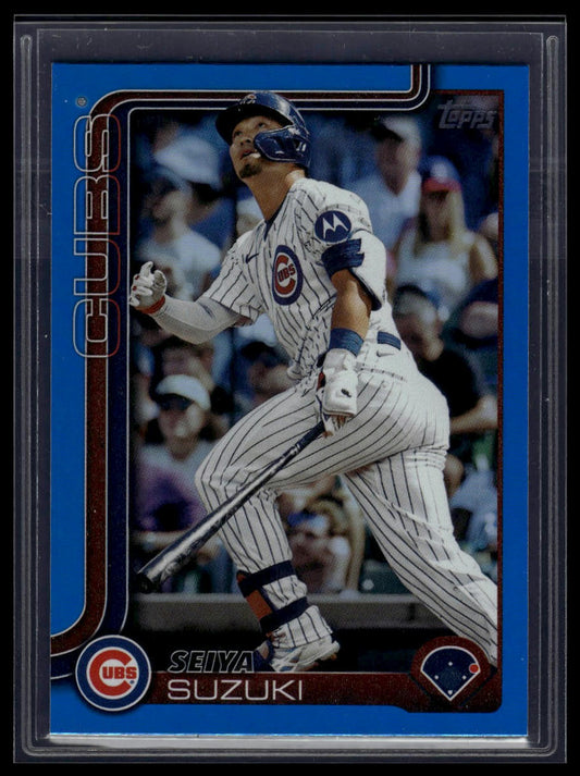 2025 Topps #457 Seiya Suzuki Blue Rainbow Foil #/150