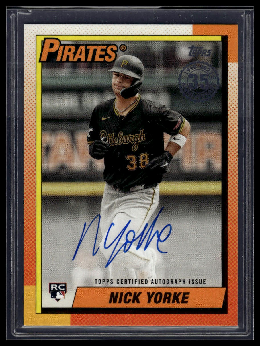 2025 Topps Series 1 Nick Yorke 1990 Topps Baseball 35th Anniversary Autographs