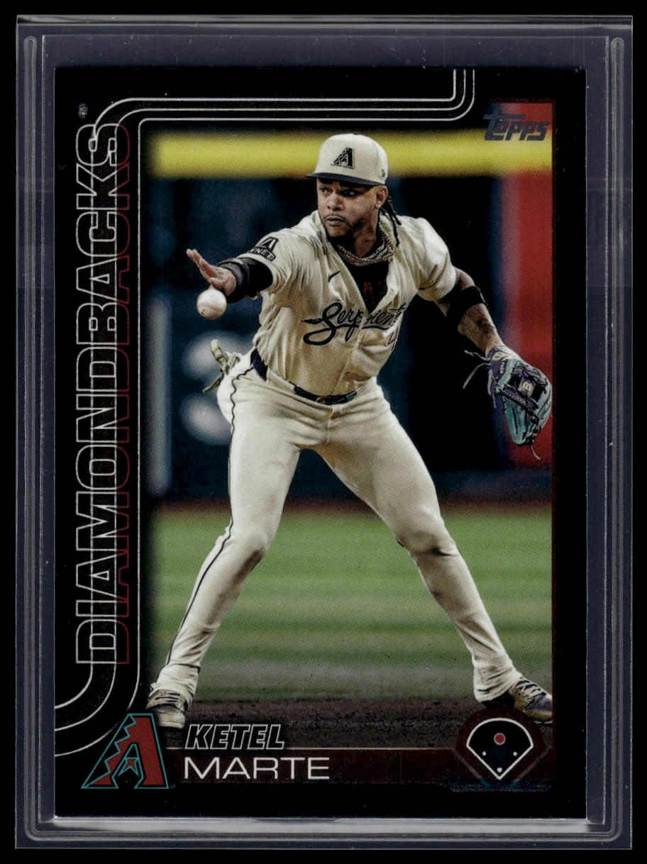 2025 Topps #128 Ketel Marte Black /74
