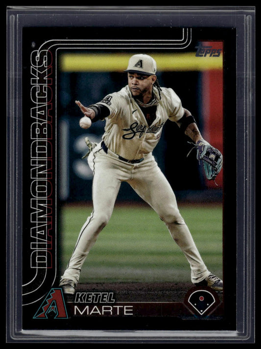 2025 Topps #128 Ketel Marte Black /74