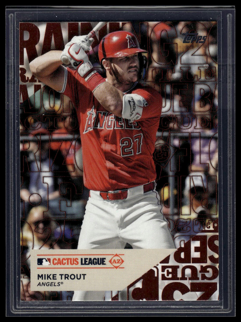 2025 Topps Series 1 #TG-8 Mike Trout Training Grounds