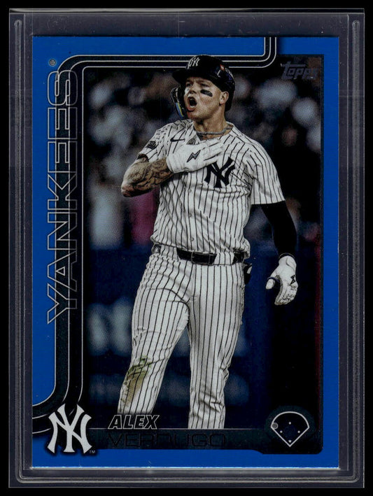 2025 Topps #392 Alex Verdugo Blue Rainbow Foil #/150