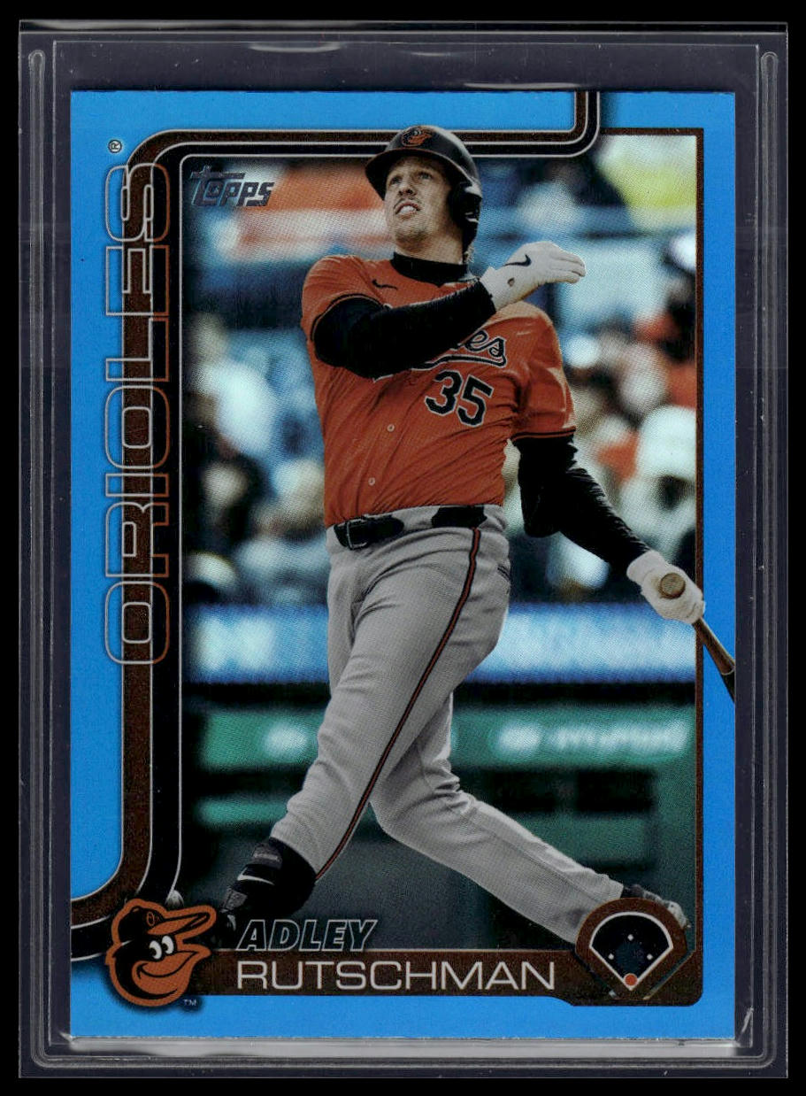 2025 Topps Baltimore Orioles #BAL-15 Adley Rutschman Blue /150