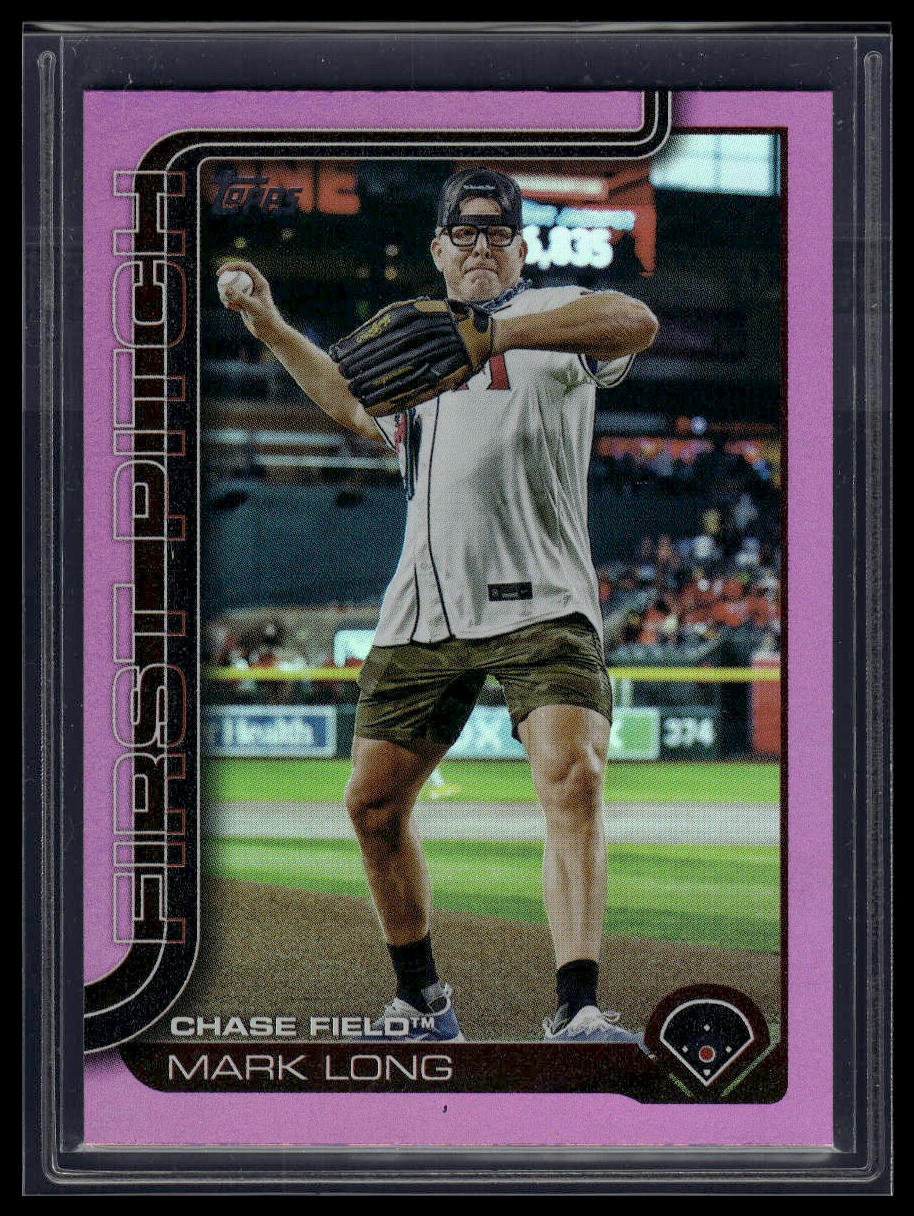 2025 Topps Series 1 #FP2-5 Mark Long First Pitch Pink (Series Two)