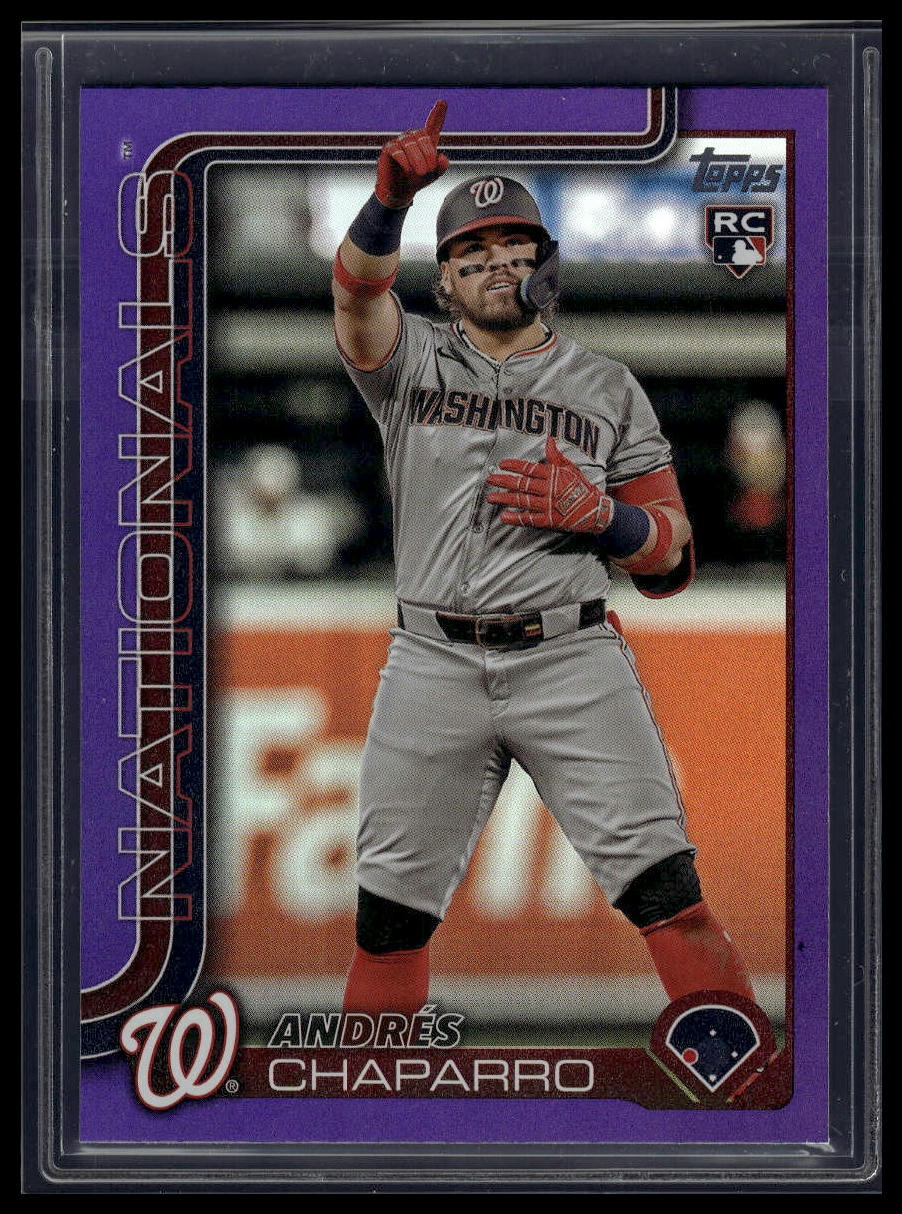 2025 Topps #167 Andres Chaparro Purple Rainbow Foil #/250