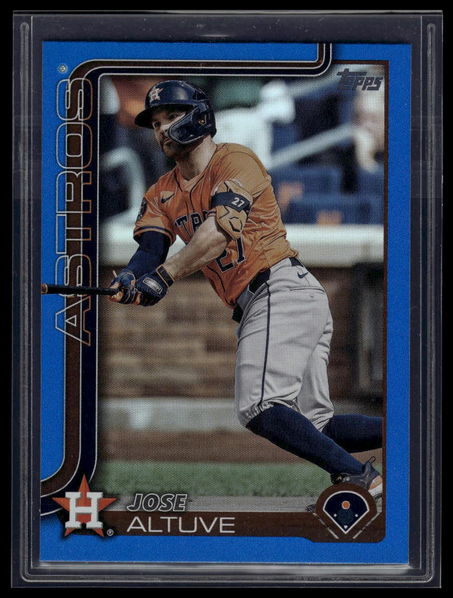 2025 Topps #260 Jose Altuve Blue Rainbow Foil #/150