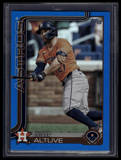 2025 Topps #260 Jose Altuve Blue Rainbow Foil #/150