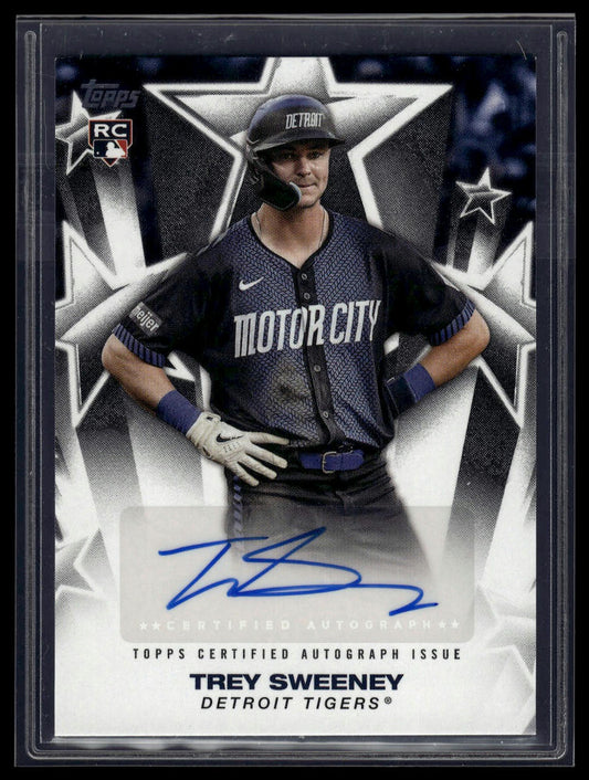 2025 Topps #BSA-TRE Trey Sweeney Baseball Stars Autographs (Series One)