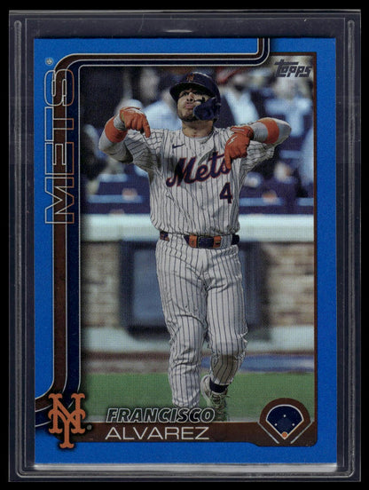 2025 Topps #171 Francisco Alvarez Blue Holo Foil #/150