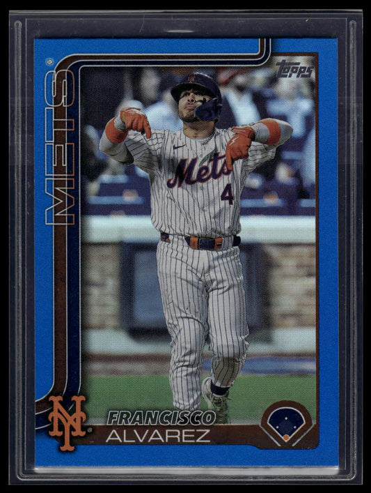 2025 Topps #171 Francisco Alvarez Blue Holo Foil #/150