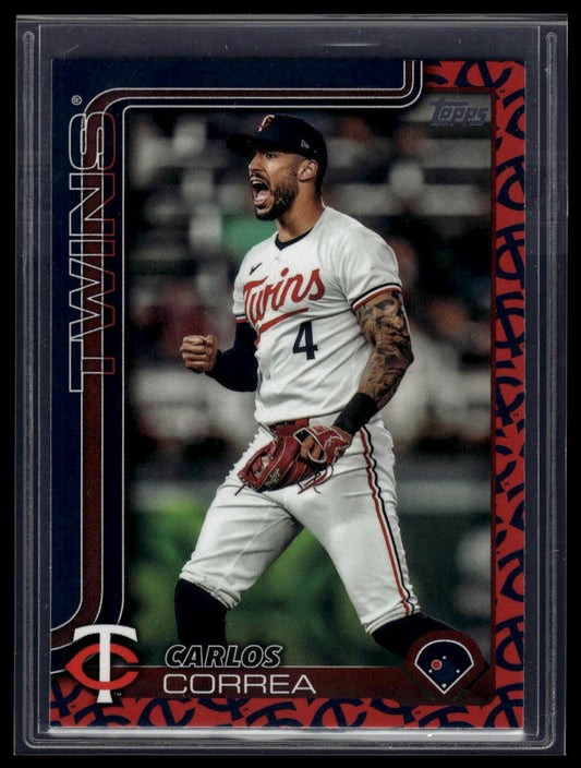 2025 Topps Minnesota Twins #MIN-5 Carlos Correa Team Color Border