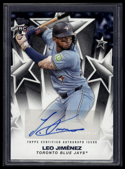 2025 Topps Series 1 #BSA-LEO Leo Jimenez Baseball Stars Autographs (Series One)