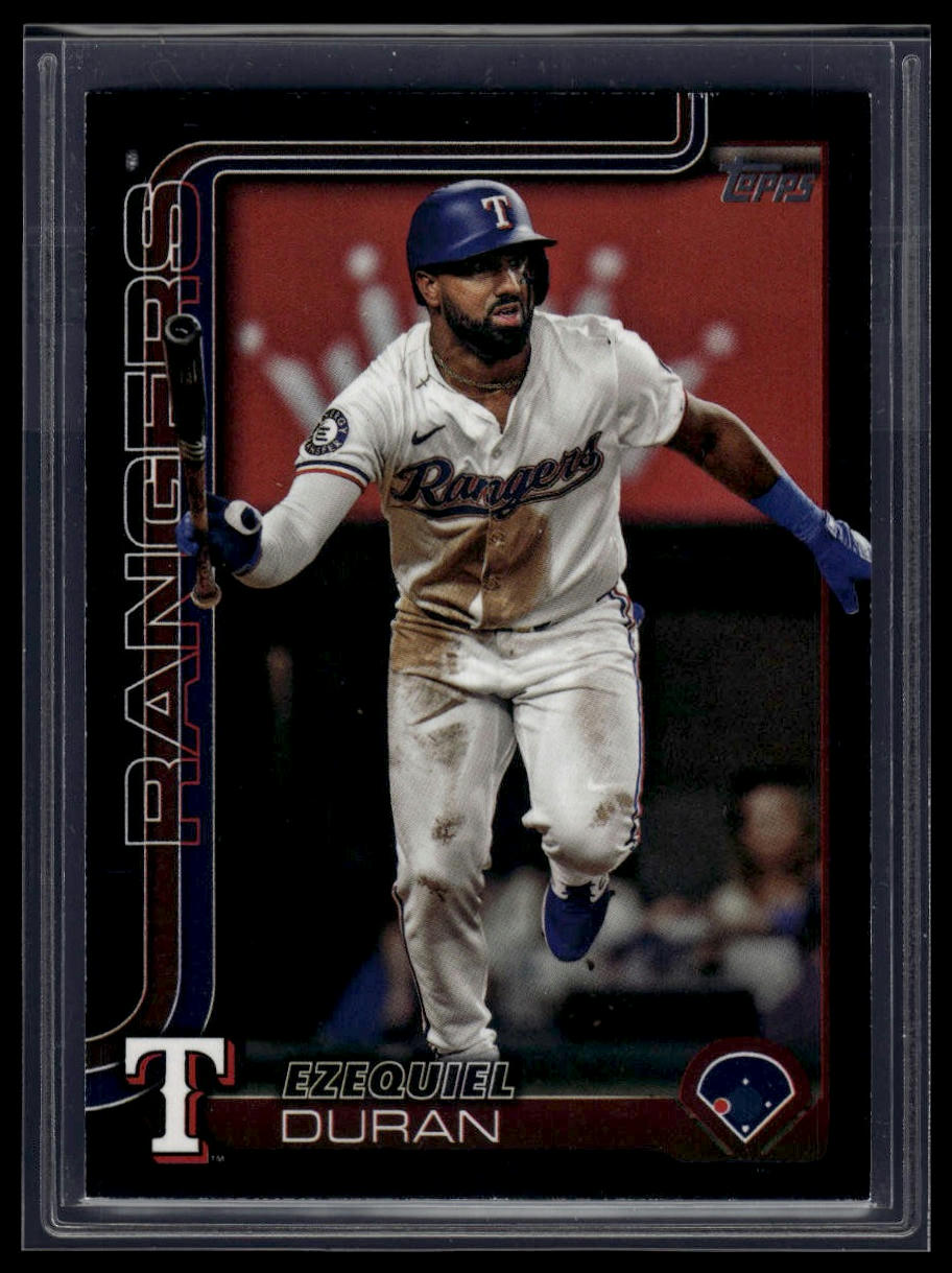 2025 Topps Series 1 #589 Ezequiel Duran Black /74