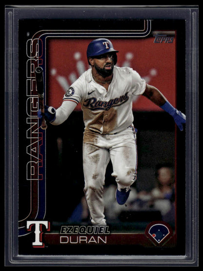 2025 Topps Series 1 #589 Ezequiel Duran Black /74