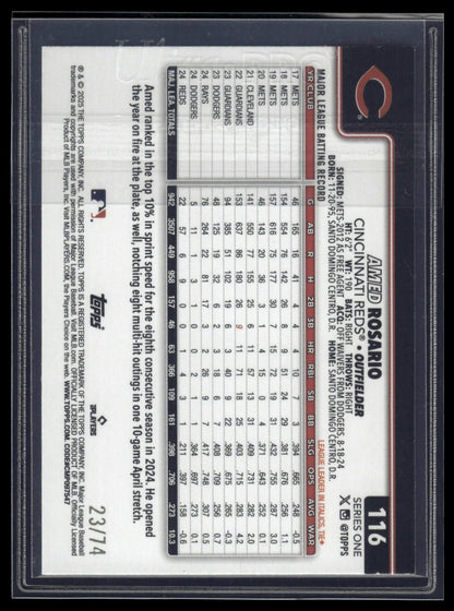 2025 Topps #116 Amed Rosario 2025 Topps #116 Amed Rosario Black /74