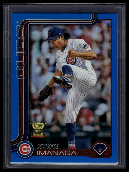 2025 Topps #473 Shota Imanaga Blue Rainbow Foil #/150