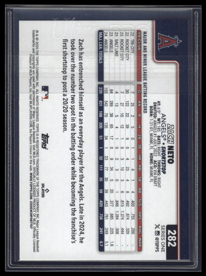 2025 Topps #282 Zach Neto Team Color Border