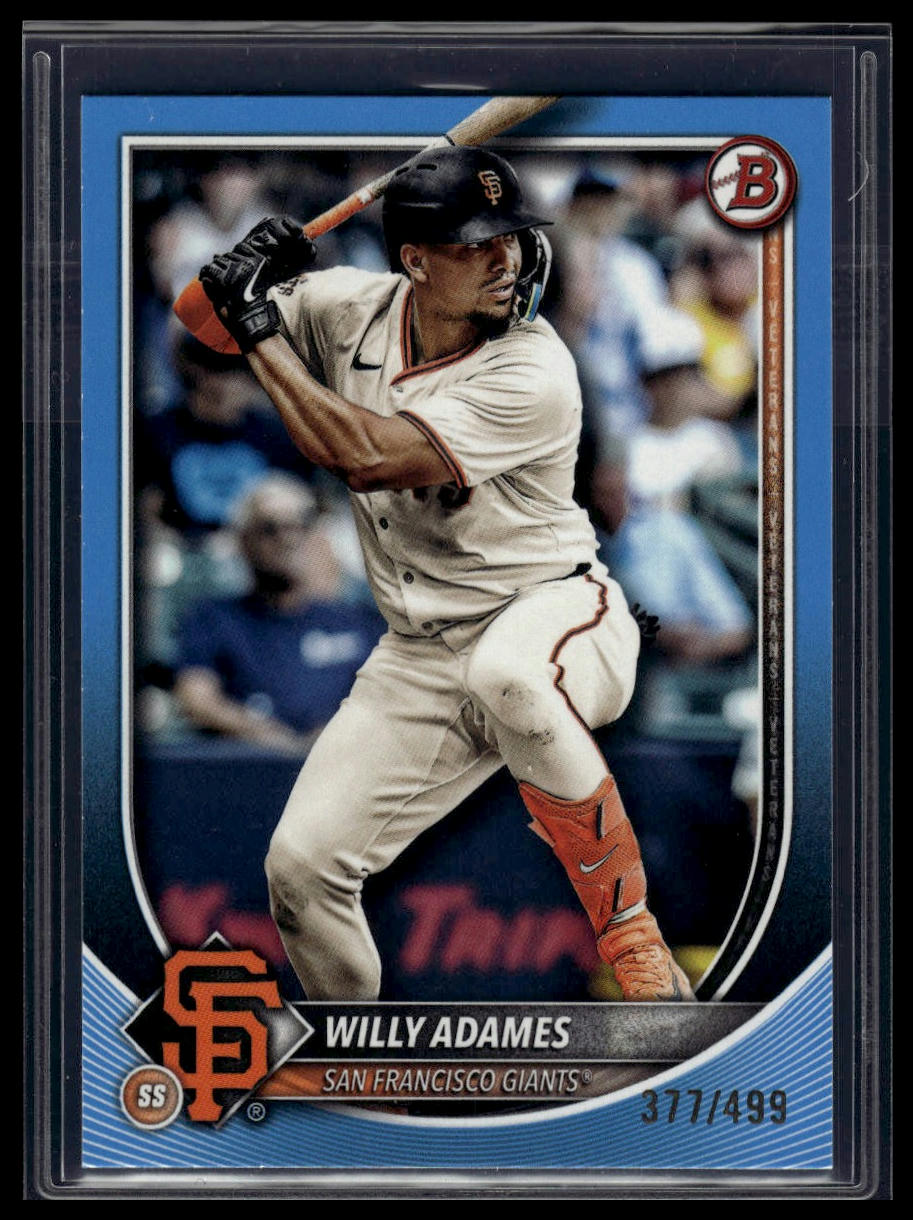 2025 Bowman #60 Willy Adames Sky Blue #/499